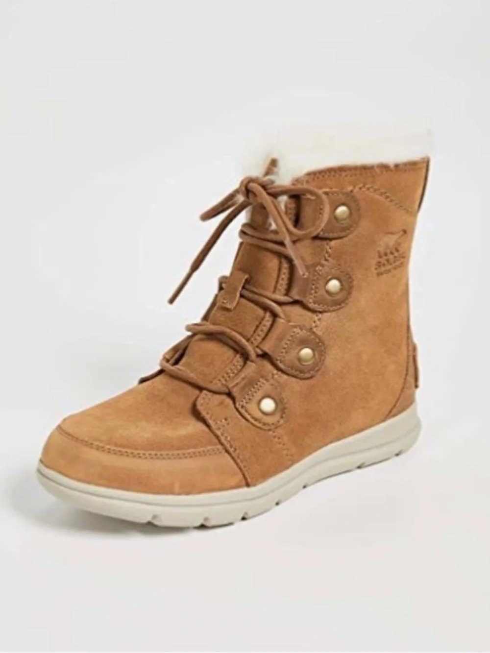 Sorel Explorer Joan camel leather waterproof boots